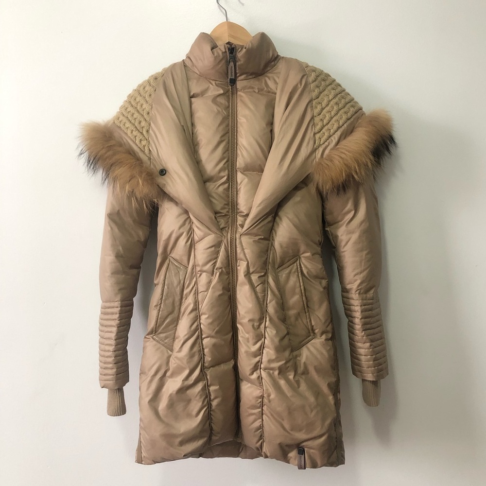 RUDSAK WOMEN'S DOWN PARKA WITH FUR, QUILTED HOOD